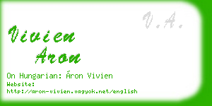 vivien aron business card